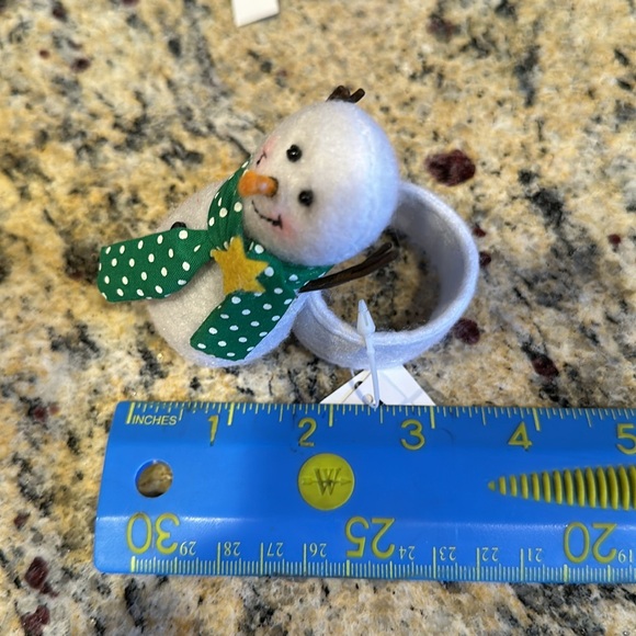 NWT Snowman Napkin Ring Holders - Picture 4 of 6
